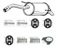 Silenziatore terminale ASMET per CITROEN C1 Hatchback 1.0, 50 KW 06/05 -,