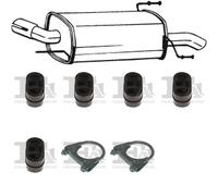 80 CV SILENZIATORE POSTERIORE PER OPEL Astra G Classic T98 1.7 CDTi KW 59 CV 80