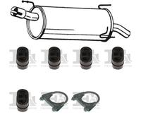 Silenziatore terminale BOSAL per OPEL Meriva A MPV 1.6, 64 KW 1.6, 74 KW 05/03-