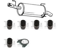 Silenziatore terminale BOSAL per OPEL Meriva A MPV 1.7, 74 KW 09/03- 05/10