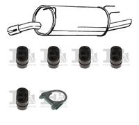 Silenziatore terminale BOSAL per OPEL Omega B Combi 2.2, 88 KW , OPEL Omega B