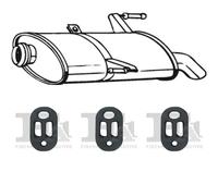 IZAWIT 27.021 Marmitta adatto per PEUGEOT 206 SW (2E/K)