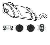 Kit di scarico POLMO per PEUGEOT 206 Combi 1.4, 50 KW 07/02 -
