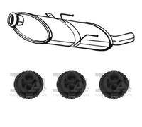 Silenziatore terminale BOSAL per PEUGEOT 406 Combi 1.8, 81 KW , PEUGEOT 406