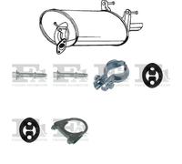 Silenziatore terminale ASMET per CITROEN C1 Hatchback 1.0, 50 KW 06/05 -,