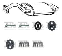 Silenziatore terminale BOSAL per TOYOTA Corolla Hatchback, E12 1.4, 71 KW ,