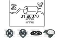 Silenziatore terminale MTS per FIAT Punto II Hatchback 1.2, 44 KW 09/99 -