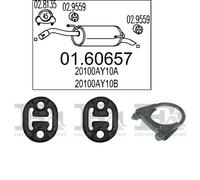 Silenziatore terminale MTS per NISSAN Micra III Hatchback, K12 1.5, 48 KW 1.5,