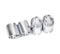 Silenziatore Terminale Per BMW M2 M3 M4 G80 G82 G87 G83 Terminale Di Scarico, Terminale Di Scarico, Tappo Di Scarico Diretto, Ugello Silenziatore In Acciaio Inox Scarico Marmitta(D'argento)