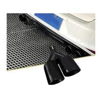 Silenziatore Terminale Per GTI MK7 Per Golf7 Terminali Scarico A Doppia Uscita In Acciaio Inossidabile Satinato Di Marmitta Per Auto Universale 51 Mm 60 Mm 63 Mm Scarico Marmitta(Left in51-out101mm)