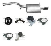 Silenziatore terminale POLMO per SEAT Altea MPV 2.0, 100 kW 04/04- 05/09, SEAT