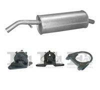 Silenziatore terminale POLMO per CITROEN C2 Hatchback 1.1, 44 KW , CITROEN C3