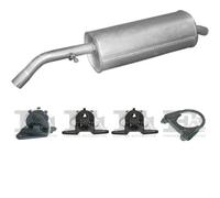 Silenziatore terminale POLMO per CITROEN C2 Hatchback 1.1, 44 KW , CITROEN C3