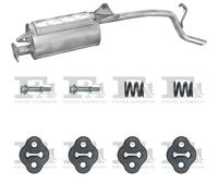 Silenziatore terminale POLMO per DAEWOO Tico Hatchback 0.8, 30 KW
