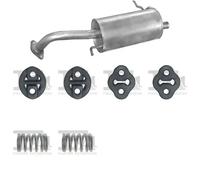 Silenziatore terminale POLMO per MAZDA 323F VI Hatchback 1.5, 65 KW