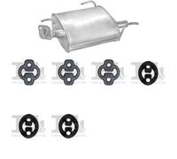 Silenziatore terminale POLMO per NISSAN Almera I Sedan 1.4, 55 KW 1.4, 64 KW