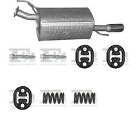 Silenziatore terminale ASMET per CITROEN C1 Hatchback 1.0, 50 KW 06/05 -,