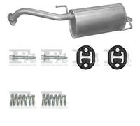 Silenziatore terminale ASMET per CITROEN C1 Hatchback 1.0, 50 KW 06/05 -,