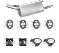 Silenziatore terminale POLMO per OPEL Corsa B Hatchback 1.6, 80 KW