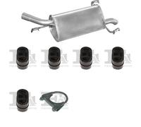 Silenziatore terminale POLMO per OPEL Corsa C Hatchback 1.0, 43 KW1.0, 44 KW
