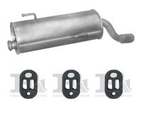 Silenziatore terminale POLMO per PEUGEOT 206 CC Coupe 1.6, 80 KW 09/00-, 206