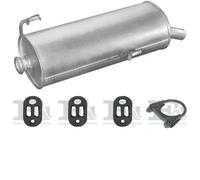Silenziatore terminale POLMO per PEUGEOT 206 Hatchback 1.9, 51 KW