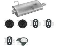 Silenziatore terminale POLMO per PEUGEOT 206 Hatchback 2.0, 66 KW 12/99 -