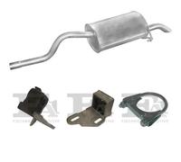 Silenziatore terminale POLMO per RENAULT Clio II Hatchback 1.4, 55 KW