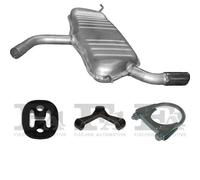 Silenziatore terminale POLMO per SEAT Altea MPV 2.0, 100 kW 04/04- 05/09, SEAT