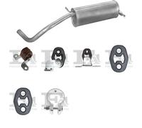 Silenziatore terminale POLMO per SEAT Ibiza III Hatchback 1.2, 47 KW 02/02-