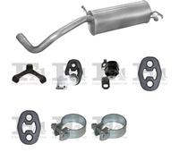 Silenziatore terminale POLMO per SEAT Ibiza III Hatchback 1.9, 47 KW 02/02-