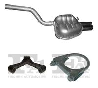 Silenziatore terminale POLMO per SKODA Octavia II Hatchback 2.0, 100 kW 2.0, kW
