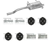 Silenziatore terminale ASMET per CITROEN C1 Hatchback 1.0, 50 KW 06/05 -,
