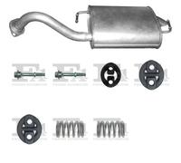 Silenziatore terminale POLMO per TOYOTA Auris Hatchback 1.3, 73 kW 1.3, 74 kW