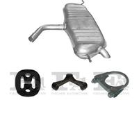 Silenziatore terminale POLMO per SEAT Altea MPV 2.0, 100 kW 04/04- 05/09, SEAT