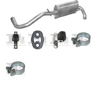 Silenziatore centrale POLMO per VOLKSWAGEN Lupo Hatchback 1.4, 44 KW ,