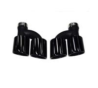 Silenziatore Terminale Puntale Marmitta 60mm Ugello Doppio In Acciaio Inox Tubo Di Scarico Posteriore Per Auto Per A4 A5 A6 A7 Fino A S4 S5 S6 S7 Scarico Marmitta(Nero)