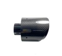 Silenziatore Terminale Sistemi Di Scarico Universali Per Auto Terminali Di Scarico In Acciaio Inox E Carbonio Ugelli Da 130 Mm Punta Silenziatore Tubo Di Scarico Lucido Scarico Marmitta(ID 48mm-OD 101