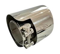 Silenziatore Terminale Tubo Di Scarico In Acciaio Inox Terminale Di Scarico Da 120 Mm Di Lunghezza Silenziatore Adatto Per Modelli Di Veicoli Universali Ricambi Auto Scarico Marmitta(67mm-89mm)
