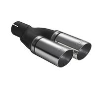 Terminale di scarico universale punta silenziatore tondo 60 mm lunghezza 220 mm