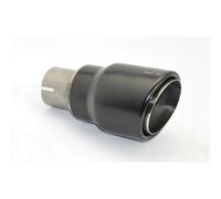 Ulter Sport NBLS1-90RS/55 - Terminale di scarico a doppia parete, rotondo, Ø 90 mm, lunghezza RS, 170 mm, installazione > 55 mm, colore: Nero