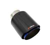 Silenziatore Terminale Universal Car Lucido in Fibra Carbonio Terminale Silenziatore del Sistema di Scarico Tubo Silenziatori Ugello Dritto in Acciaio Inox Blu per Akrapovic Tubi Terminale Scarico