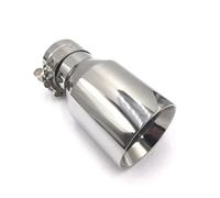 Silenziatore Terminale Universale 1 pezzo 63Mm-102Mm Cromato In Acciaio Inox Auto Posteriore Tubo Di Scarico Rotondo Coda Marmitta Punta Accessori Terminale Scarico Per Auto