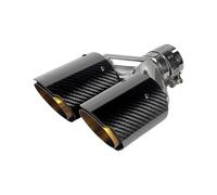 Silenziatore Terminale Universale Per Auto Modifica In Fibra Carbonio Lucido Puntale Marmitta Y Forma Doppia Uscita Tubo Scarico Ugello Decorazione Tubo Coda In Acciaio Inox