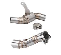 Silenziatore Tubo Scarico Per CFMOTO CLX-700 CLX700 Scarico Motocicletta Sportiva Slip On 51mm Tubo Collegamento Centrale Marmitta Escape Tubo Scarico Slip On(Type B)