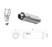 Silenziatore Universale Lato Sinistro Mivv GP