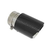 Silenziatore Universale Per Auto In Fibra Di Carbonio Lucido, Punta Del Silenziatore Scarico, Ugello Dritto In Acciaio Tubo Di Scappamento(51mm-76mm)