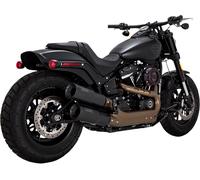 Silenziatori slip-on ad alte prestazioni Nero opaco Vance Hines Harley-Davidson