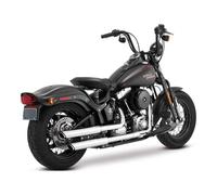 Silenziatori slip-on twin slash da 3" cromato 07-16 softail Vance & hines