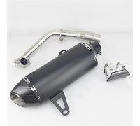 Silenziatori terminali moto Silenziatore Di Scarico Modificato Per Moto Con Coperchio Scudo Termico Per Per XMAX300 Per XMAX250 400 Silenziatore Acciaio inossidabile(C)